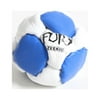 The Fury Footbag - Genuine Hand Stitched Leather with Sand fill (Blue and White)