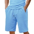 thumbnail image 2 of pstuiky Pantalones cortos para hombre, Pantalones cortos casuales de color liso para hombre, con bolsillos y cintura con cordones Pantalones cortos de entrenamiento, 2 of 6