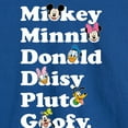thumbnail image 3 of Mickey & Friends - Mickey's Character List - Men's Long Sleeve T-Shirt, 3 of 5
