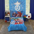 thumbnail image 1 of Juego de cama para niños pequeños Disney Marvel Avengers Team, 4 piezas, 1 of 8