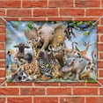 thumbnail image 2 of Africa Animals Smile Selfie Elephant Giraffe Zebra Hippo Rhino Home Business Office Sign, 2 of 4