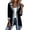 Black, variant on Wrongduck Casual Denim Patchwork Shacket for Women Button Front Long Sleeve Shirt Jacket Loose Collared Outerwear