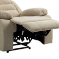 thumbnail image 4 of DREAMSIDEA Wingback Recliner Chair, Pushback Recliner, Wingback Chair for Living Room Single Sofa Reading Chair( Beige, Set of 1), 4 of 7