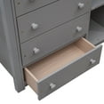 thumbnail image 4 of Gray Twin Over Full Bunk With 6 Drawer Locations And Portable Nature Wooden In Places Trait, 4 of 6