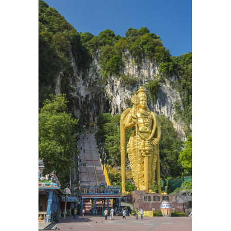 Lord Murugan Statue, largest statue of Hindu Deity in Malaysia, Batu Caves, Kuala Lumpur, Malaysia Print Wall Art By Matthew