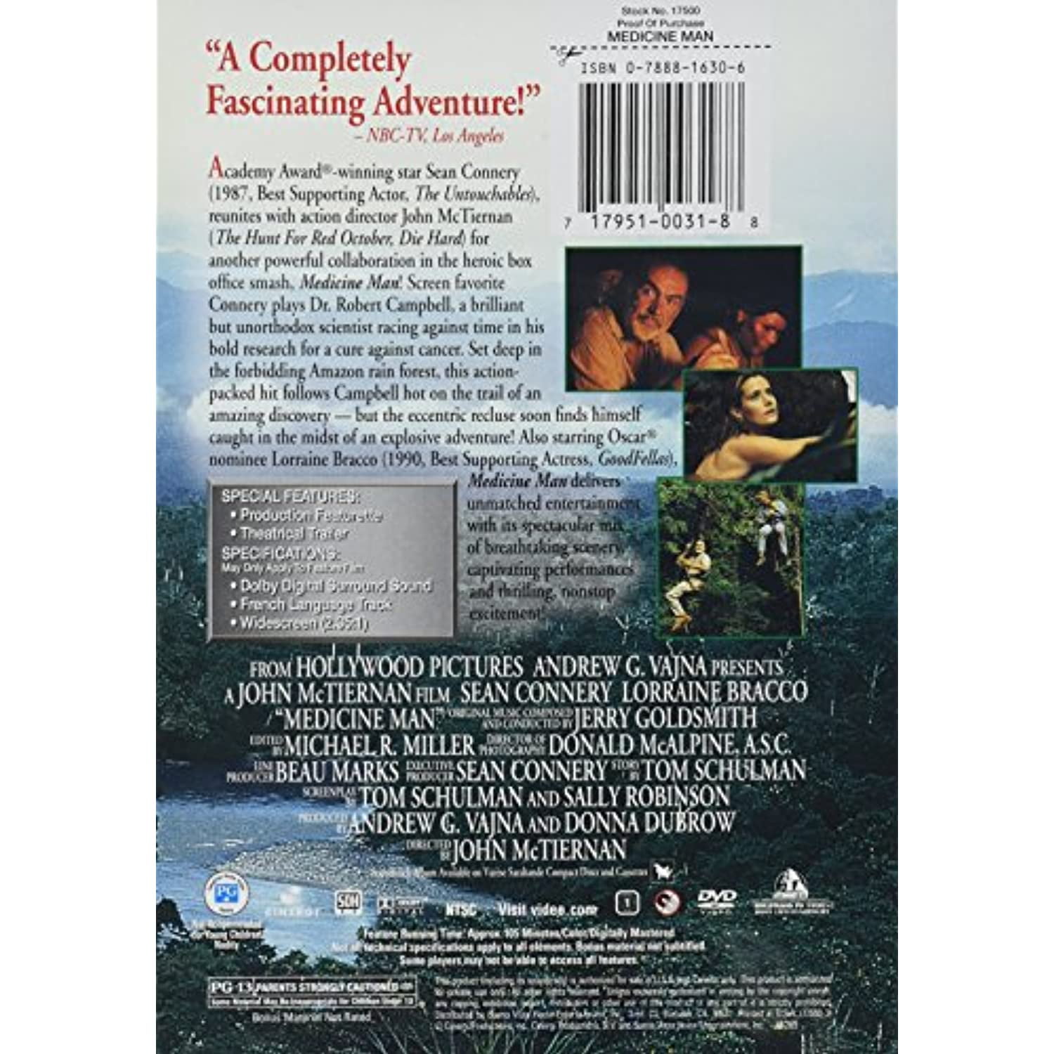 Mill Creek's Medicine Man (DVD) - Sean Connery, Action