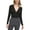 Black, variant on Calvin Klein Womens Long Sleeve V-Neck Bodysuit