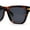 Tortoise Black, variant on Womens Mod Square Large Cat Eye Beveled Plastic Sunglasses All Black