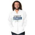 thumbnail image 5 of US Air Force Defenders of Freedom Zip Up Hoodie Men's Women's Brisco Brands M, 5 of 6