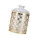 thumbnail image 4 of Jar de frasco decorativo contenedor de almacenamiento de alimentos con tapa de té té de azúcar de té tanister de alimentos sellados para decoración M patrón redondo, 4 of 8