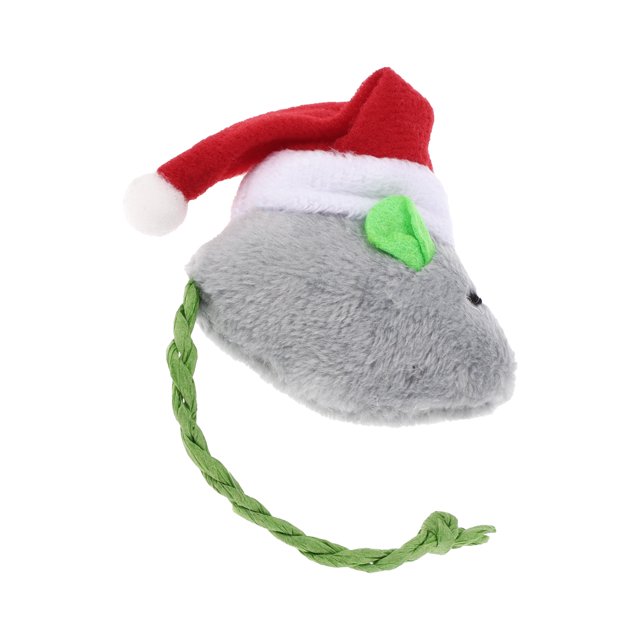 Unique Bargains 1 Pce Jouets pour Chat en Forme de Souris Portable pour Extérieur Peluche Verte