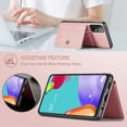 thumbnail image 4 of Back Wallet Case for Samsung Galaxy A33 5G with Detachable Card Slots Holder Magnetic Closure Cover, Premium PU Leather Slim Kickstand Soft Silicone Shockproof Lens Protective Case,Pink, 4 of 9