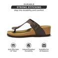 thumbnail image 3 of Project Cloud 100% Genuine Leather Womens Sandals Memory Foam Women Footwear (Belize), 3 of 7