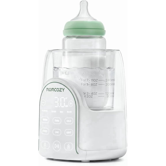 Momcozy NightPro Bottle Warmer for Baby Breast Milk, Built-in Night Light, BPA-Free Tritan, Fullest Nutrients Preserved with Fast & Even Water Bath Warm, Newborn Breastfeeding Essentials Gift for Mom