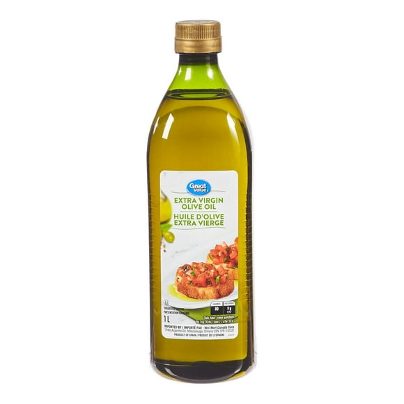 Great Value Extra Virgin Olive Oil, 1 L