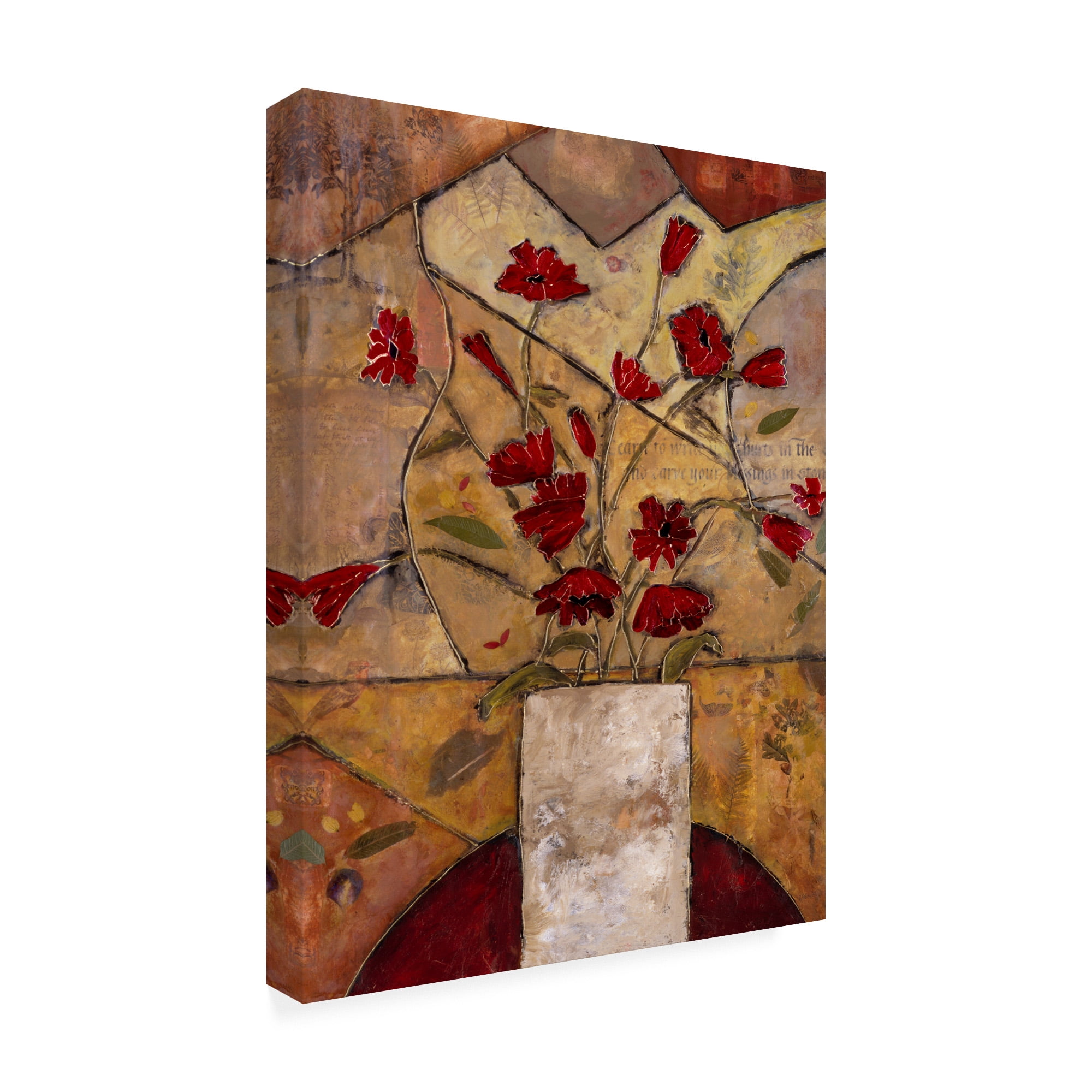 Trademark Fine Art 'Compassionate Flowers I' Canvas Art by Judi Bagnato