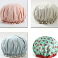thumbnail image 4 of CRAFTHROU 2pcs Waterproof Shower Hat Women With Double Layer Design In SPA, 4 of 4