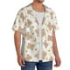thumbnail image 2 of Balery Kawaii Bear Camisa Casual de Manga Corta con Botones para Hombre, Texturizada, Estilo Cubano, para Playa, Verano-3X-Large, 2 of 5