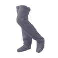 thumbnail image 4 of yuksok Plush Leg Warmers Cosplay Accessories Winter Sleeping Socks Thigh High Socks Gray, 4 of 9