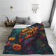thumbnail image 5 of Balery Colorful Owl Forest Manta de Felpa Suave y Acogedora – Cobija de Franela Aterciopelada para Cama, Lavable y Cálida para Sofá, Mascotas, Transpirable-50"x40", 5 of 7