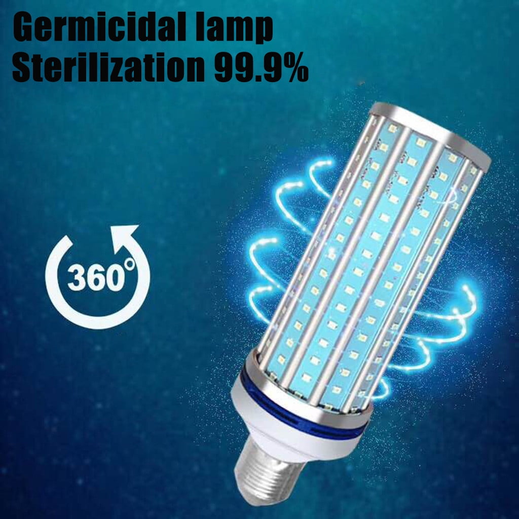 60W LED UV Germicidal Sterilizer Portable Home Corn Light Bulb Lamp E27 Base 