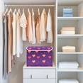 thumbnail image 4 of Yayeee Collapsible Cube Storage Bin with Lid Fabric Closet Decorative Basket with Handles, Love in The Clouds, 4 of 7