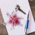 thumbnail image 4 of Lifelike Lily Keychain Bag Charm Simulation Lily Flower Hanging Keyring Pendant Chic Bag Pendant Accessories, 4 of 7