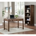 thumbnail image 2 of Baton Rouge 72" Bookcase in Brushed Walnut Finish in Engineered Wood, 2 of 9