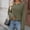 Army Green, variant on Womens Waffle Knit Blouses Dressy Casual Long Sleeve V Neck Tops Loose Fit Fall Basic Pullover Shirts