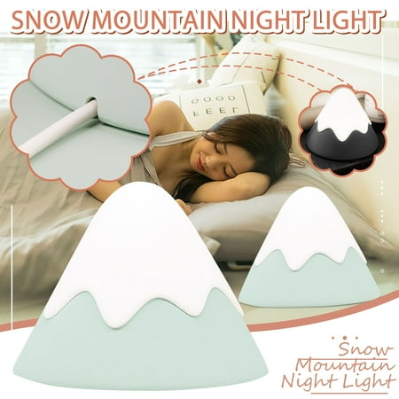 

Banghong Led T ouch Silicone Night Light Snow M ountain Light with Sleeping Bedside