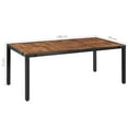 thumbnail image 4 of vidaXL 9 Piece Outdoor Dining Set Poly Rattan and Acacia Wood Black, 4 of 4