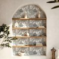 thumbnail image 6 of Black and White Floral Wallpaper Modern Minimalist Aesthetic Peel and Stick Waterproof Home Decor for Living Room Bedroom Bathroom Kitchen Cabinet Drawer 17.7 * 118 in Wall Decoration, 6 of 8