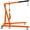 Orange, variant on 2 Ton (4000 LB) Folding Hydraulic Engine Hoist, Engine Shop Crane Hoist Lift, Heavy Cherry Picker with 6 Wheels and Telescopic Boom for Home Garage, Workshop, Warehouse, Heavy-Duty