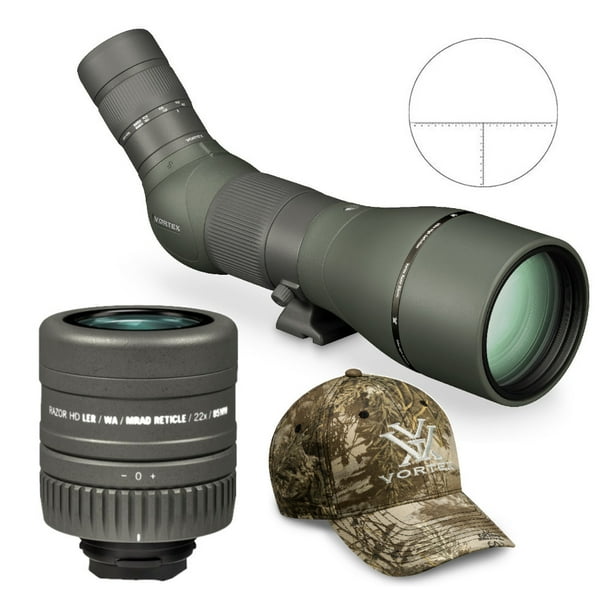 Vortex Razor HD 27-60x85 Spotting Scope (Angled) Bundle ...