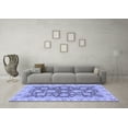 thumbnail image 3 of Ahgly Company Indoor Square Oriental Blue Traditional Area Rugs, 7' Square, 3 of 4