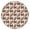 Brown Footballs and, variant on Black Play Ball Baseball Pattern Round Fitted Tablecloth with Elastic Edge,Dining Table Cover Waterproof,Outdoor Round Tablecloth for Camping,Dining,Indoor and Outdoor