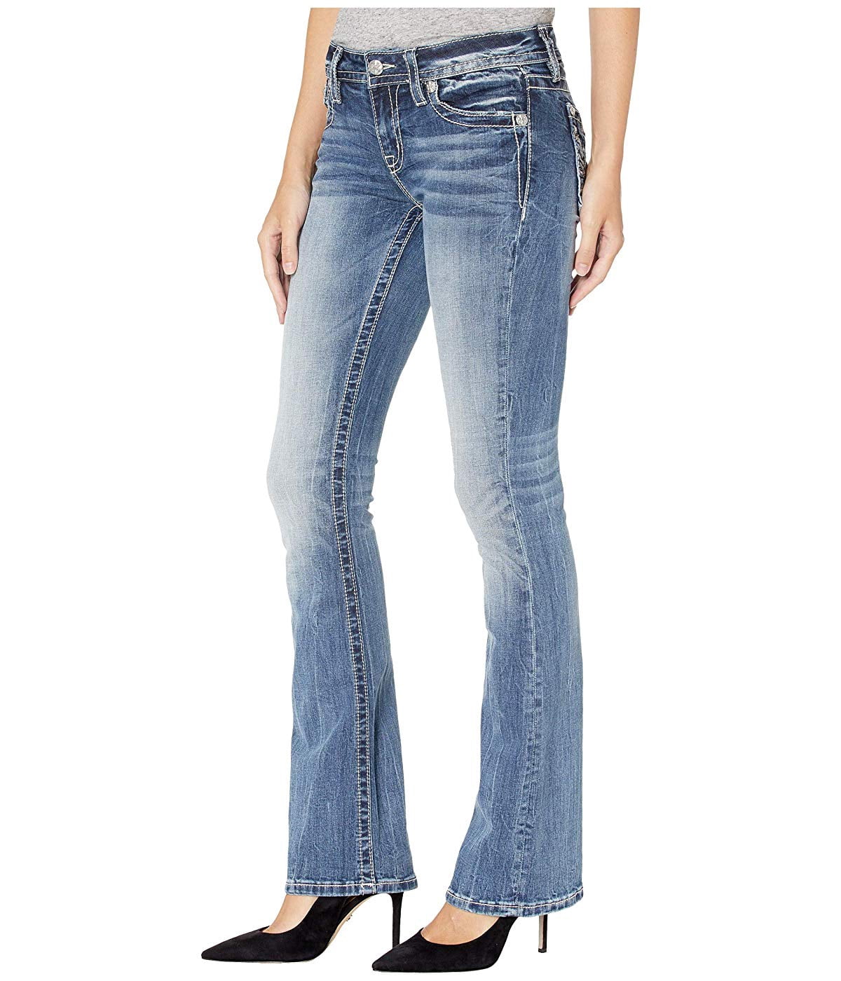 Miss Me Aztec Wing Chloe Bootcut Jeans 
