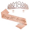 thumbnail image 1 of Conjunto de 3 piezas con correa para el hombro y banda para el cabello digital para 13, 16, 18 y 21 cumpleaños, 1 of 5