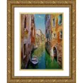 thumbnail image 1 of Sviridov, Sergei 19x24 Gold Ornate Wood Framed with Double Matting Museum Art Print Titled - Venice Memories VII, 1 of 4
