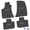 Black w/ White 'Dodge' and Red 'Stripes' Insert, variant on Charger Floor Mats 11-24 Dodge Charger RWD 4 Piece Custom Vintage Scene w/ Dodge w/ Stripe Insert - Black w/ White 'Dodge' and Red 'Stripes' Insert FlexTread