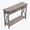 grey, variant on Storage Console Table with 2 Drawers & Lower Shelf – Industrial MDF & Metal Frame, X-Brace Design
