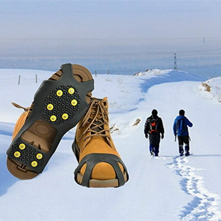 10 Steel Studs Ice Traction Cleat Slip On Snow Traction Gear for Walking In the Snow & Ice