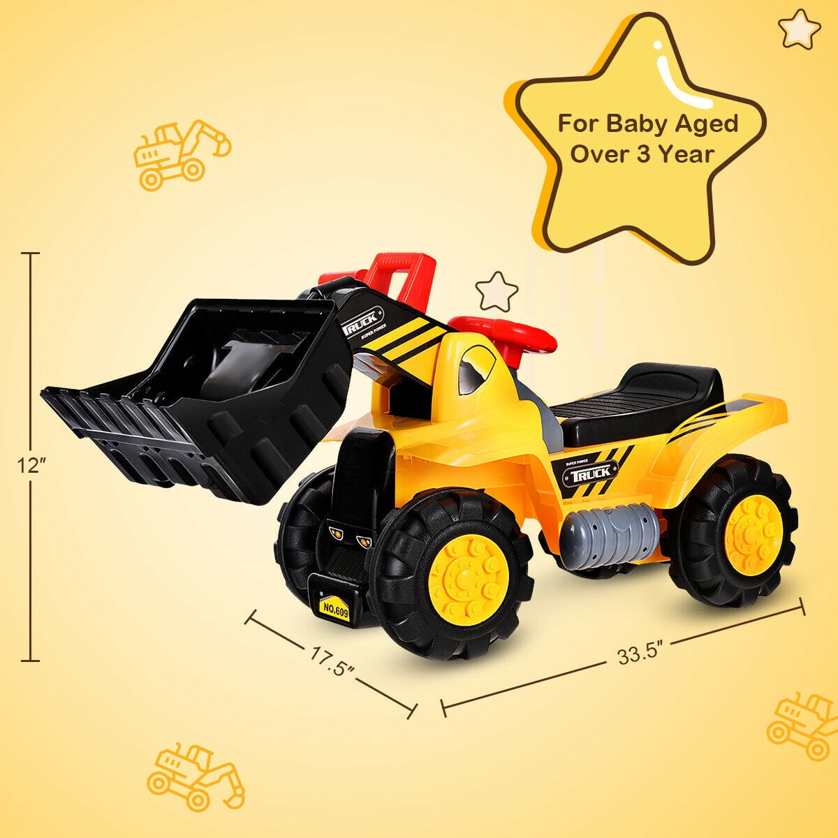 case ride on excavator