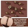 thumbnail image 4 of 150Pcs Antique Bronze Spacer Beads 10 Style Alloy Spacer Beads Tibetan Style Metal Alloy Spacer Beads Small Loose Beads for DIY Jewelry Crafts Earring Bracelet Necklace Making Supplies, 4 of 9