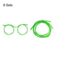 thumbnail image 3 of 8Pack Straw Glasses, Plastic Straw Eye Glasses, Round Novelty Drinking Eyeglasses Straws for Fun Parties, , Green, 3 of 6