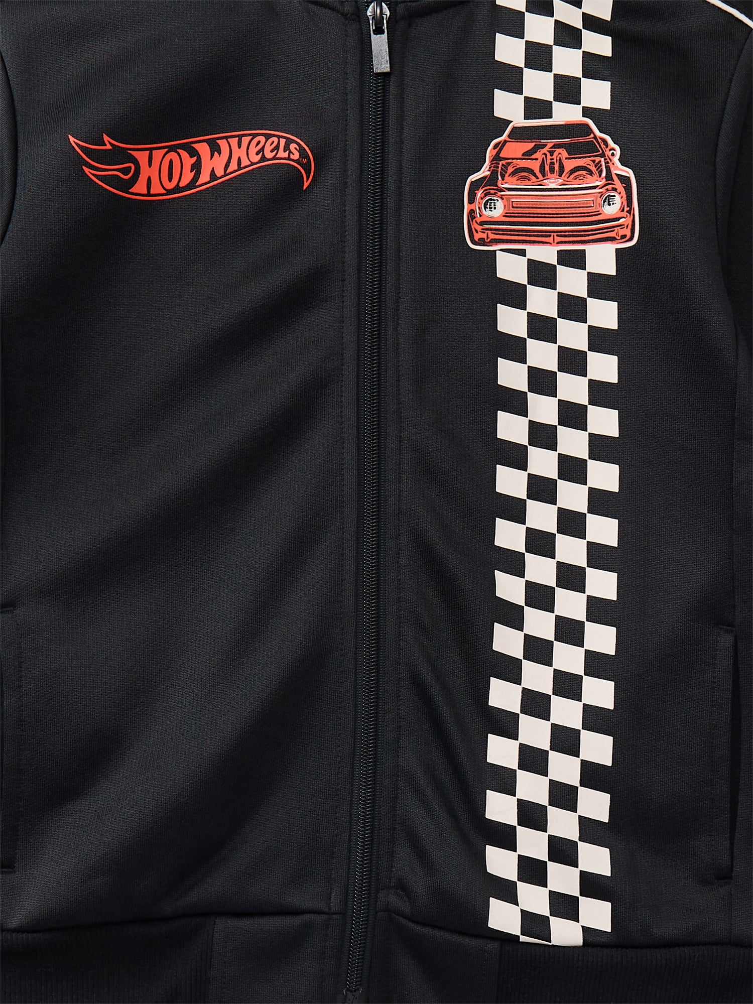 Hot Wheels Boys Graphic Full-Zip Track Jacket with Long Sleeves, Sizes 4-18
