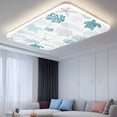 thumbnail image 2 of Turquoise Coastal Fluorescent Light Covers, Nautical Summer Beach Coral Sea Turtle Magnetic Light Covers for Ceiling Lights, Fluorescent Ceiling Shade for Classroom Bedroom Office 4x2Ft x 3PCS, 2 of 8