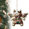 thumbnail image 2 of Acrylic Patchwork Animal Flat Style Ornaments - Cute Animal Figures for Christmas Tree Decor and Home Decoration, Hanging Pendants for Xmas Holiday, 2 of 8