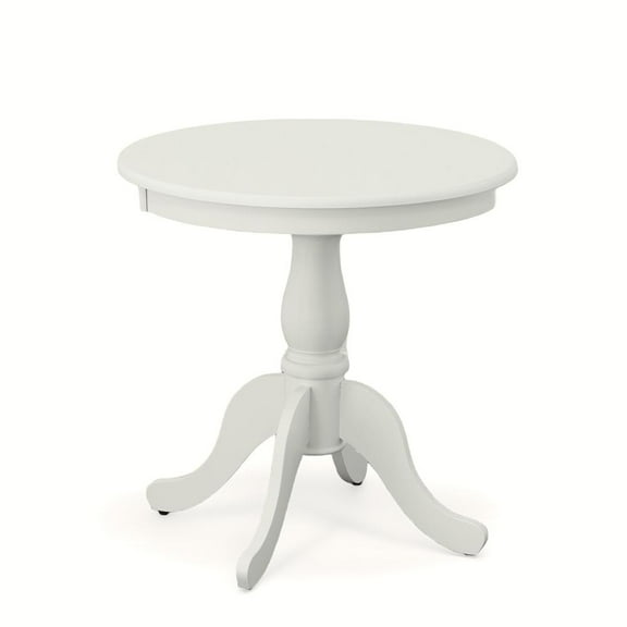 Carolina Classics Fairview 30" Round Pedestal Dining Table in White
