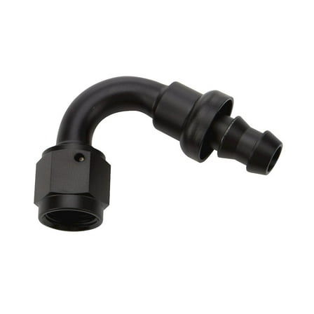 Allstar Performance Pushlock Hose End Black 120 Deg Elbow -10